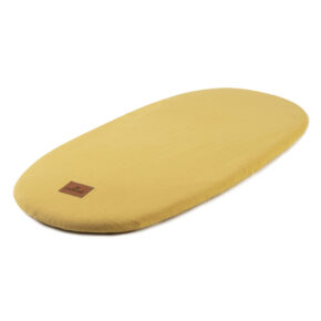 Prześcieradło do wózka 40x86 cm muślinowe żółte