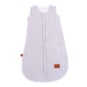 Śpiworek dwuwarstwowy do łóżeczka - jasnoszary "L"