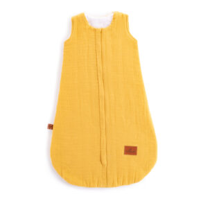 Śpiworek dwuwarstwowy do łóżeczka - żółty "M"