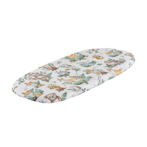 Prześcieradło do wózka 40x86 cm tkaninowe zwierzaki w lesie