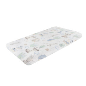 Prześcieradło do łóżka 60x120 cm tkaninowe jeżyk i sarna