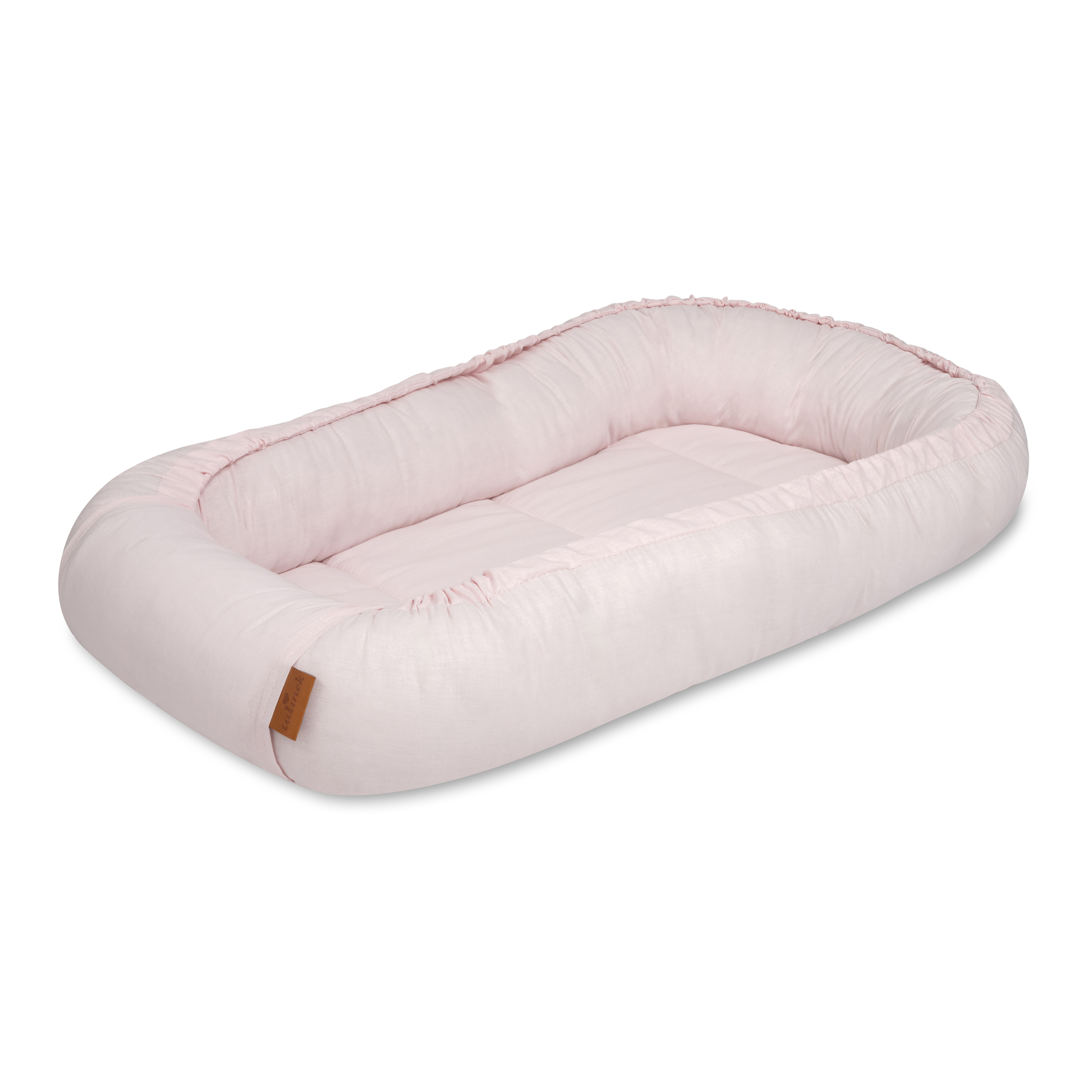 Kokon niemowlęcy tkaninowy jasny róż